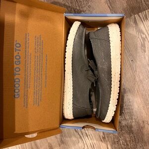 Hey Dude Dark Gray Canvas Shoes